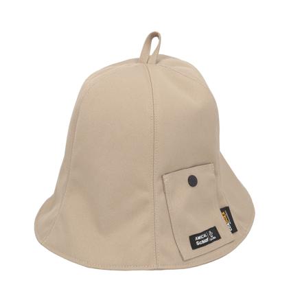 AMICAL.Schlaf ポケット付ベル型サウナハット コーデュロイBEIGE