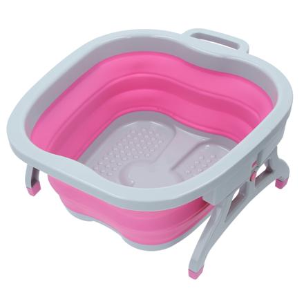 ASHI湯 折りたためる 足湯 バケツ ピンク