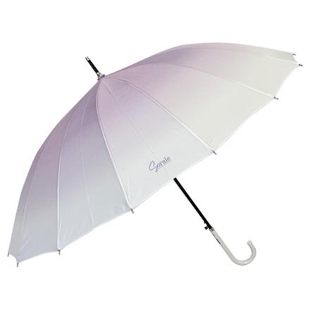 アテイン ATTAIN 16本骨 和柄 ジャンプ 長傘 55cm グラデーションパープル