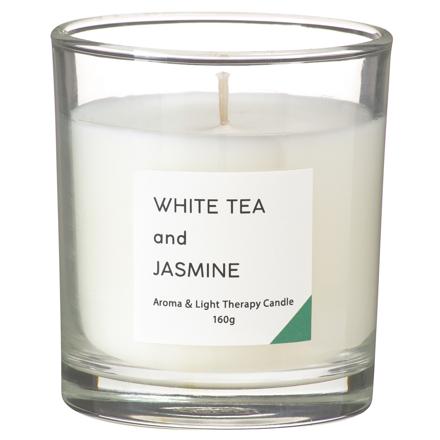 カメヤマ アロマキャンドル 香るキャンドル Lサイズ ホワイトティー＆ジャスミン
