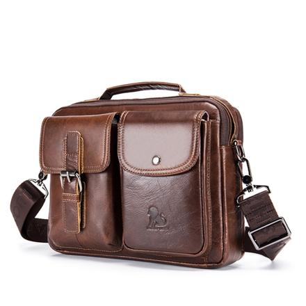 ショルダーバック かばん 紳士 斜めがけ 本革 bag91203 ブラウン