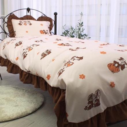 キャラクター フリル ふとんカバー 3点セット チップ＆デール