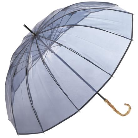 because クリアアンブレラ 12フレーム グレー