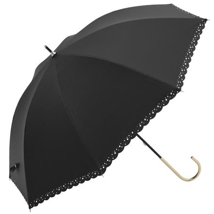 because ビコーズ PUコーティング 晴雨兼用 長傘 スター/ブラック