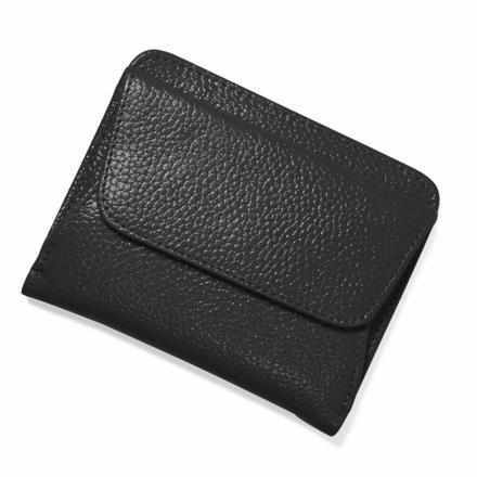 Blanc Pomme 二つ折りボックス型ミニ財布 ブラック