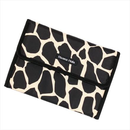 Hanna Hula ハンナフラ CBO-JB ジャバラ母子手帳ケース ジラフブラック