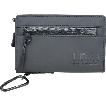 L.R.M 止水ファスナー合皮ミドル財布 TAブラック