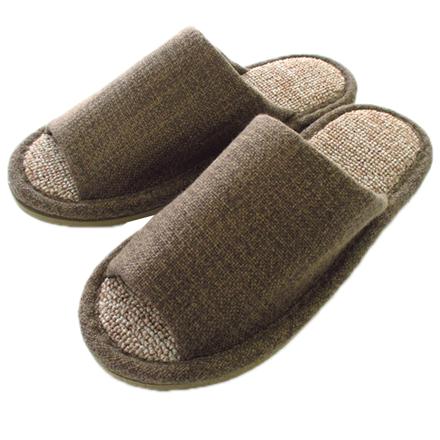 エクリュ ecru 絨毯パイルスリッパ L(26-28cM) ブラウン