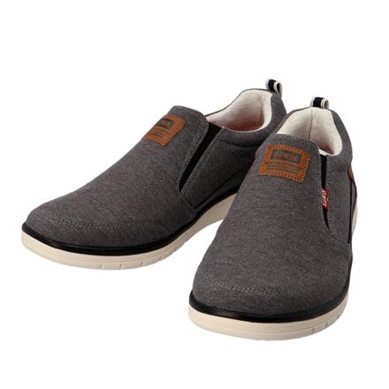 EDWIN メンズ 軽量スリッポン 7644 25cm DARKGRAY