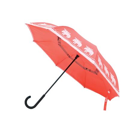 Circus moz サーカス モズ 逆さに開く二重傘 スカーレット