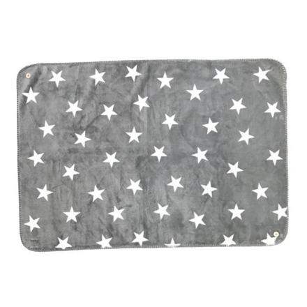 両面プリントフランネル3WAYひざ掛け 1B.スターグレー