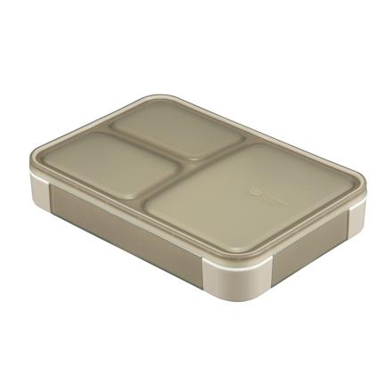 フードマン 抗菌 薄型弁当箱 600ml グレーベージュ