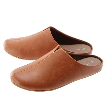 ルームズ rooms スリッパ ルームシューズ M(22.524.5cm) キャメル