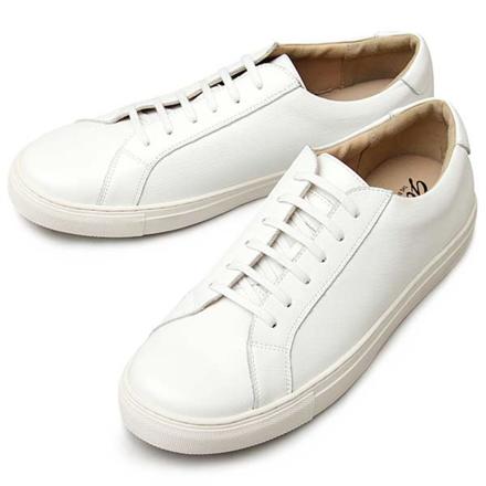glabella Split Leather Sneakers Sサイズ(25.0-25.5cm) WHITE