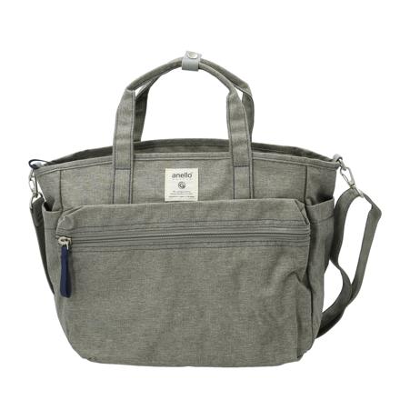 anelloGRANDE クラフト2WAYトート GTM0305Z LGY.ライトグレー