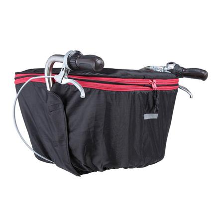 川住製作所 Keia＋ #KW-767 センターバスケット対応 前後兼用2段式カゴカバー 前後兼用カバー KW-767FR/BK.ブラック J:110417