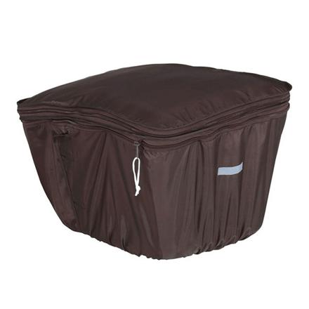 川住製作所 Keia＋ #KW-767 センターバスケット対応 前後兼用2段式カゴカバー 前後兼用カバー KW-767FR/BR.ブラウン J:110424