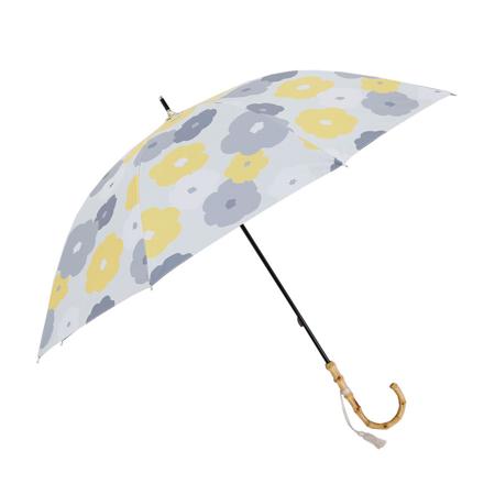 河馬印本舗 晴雨兼用長傘 花（金糸雀色/かなりあいろ）