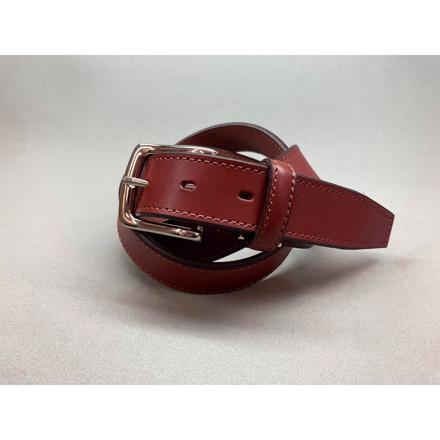 革工房いんのしま 一枚革風ベルト ボルドー