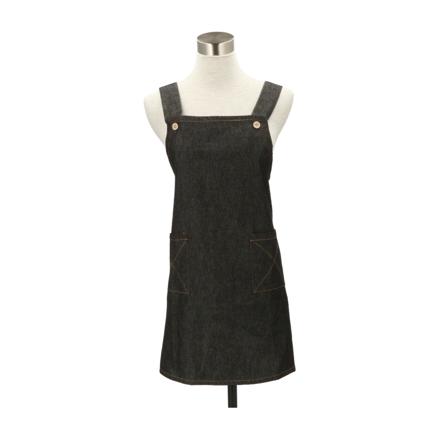 ジュニア デニムキッチンエプロン 34556-65000 130cm ブラック