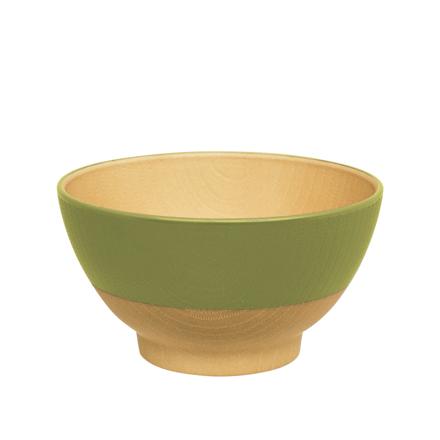 やさしい彩り 抗菌 キッズ飯椀 うぐいす