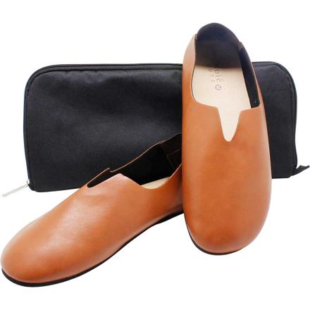 Les Plier Noie Lutz レプリエノイエルッツ携帯スリッポン Mサイズ(24.0-26.0cm) ブラウン