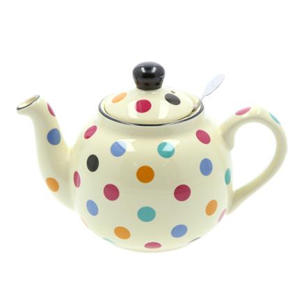 London Pottery ロンドンポタリー ティーポット 2カップ用 アイボリードット