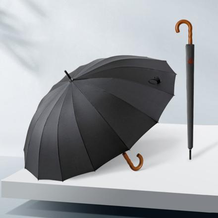 長傘 耐風 直径120cm lyum136 ブラック
