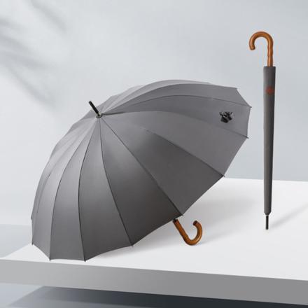 長傘 耐風 直径120cm lyum136 グレー