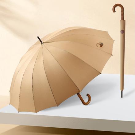 長傘 耐風 直径120cm lyum136 サンドベージュ