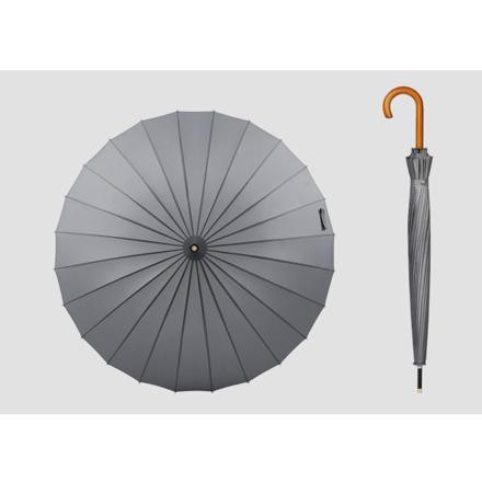 長傘 24本骨 lyum901 グレー