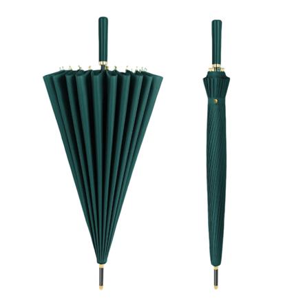 長傘 24本骨 lyum902 マラカイトグリーン