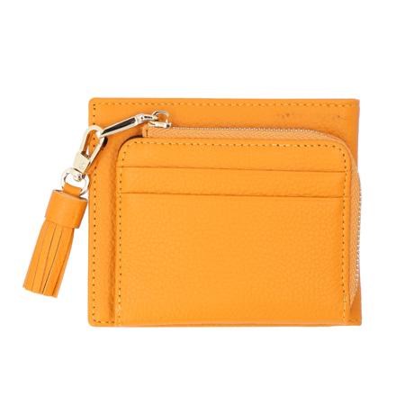 LIZ DAYS タッセル付き二つ折り財布 MUS.マスタード