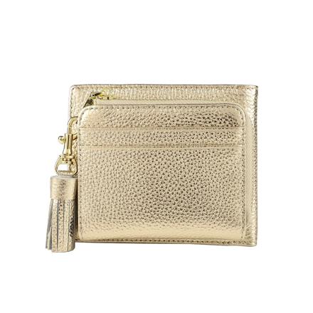 LIZ DAYS タッセル付き二つ折り財布 ゴールド