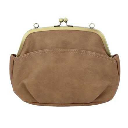 LIZ DAYS レトロながま口バッグ CA.キャメル