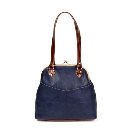 Melody がま口バッグ 61/NAVY