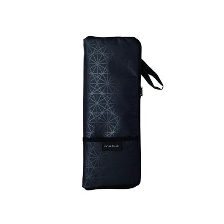 mabu 吸水折りたたみ傘ポーチ 江戸 41011.墨×菊繋ぎ