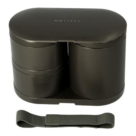 MOTTERU サーモお弁当箱 チャコールブラック