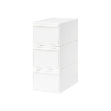 Like-it MOS 組み合わせ使える収納ケース ミディM 収納ケース3個組 オールホワイト