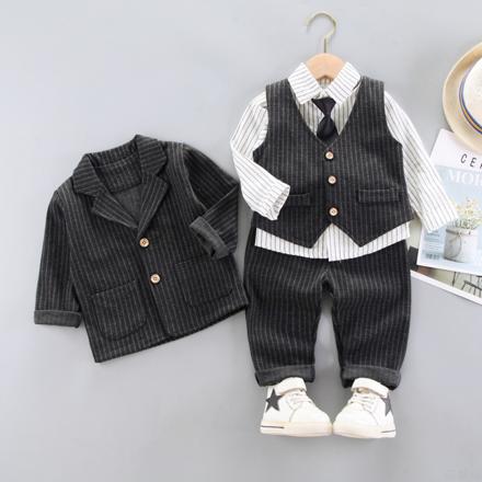 フォーマルスーツ 男の子 5点セット mw604 100CM ブラック