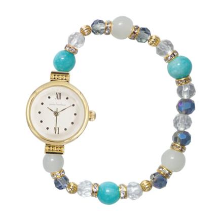 portebonheur ジャバラウォッチ GD/ブルー