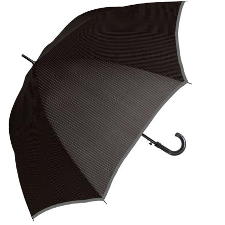 MENS 75cM ジャンプ 耐風 傘 傘 ストライプ/ブラック