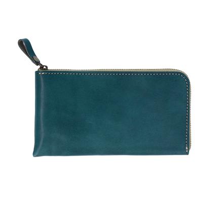 Native Creation 栃木レザー L字ファスナー薄型長財布 NC3749 長財布 ネイビー