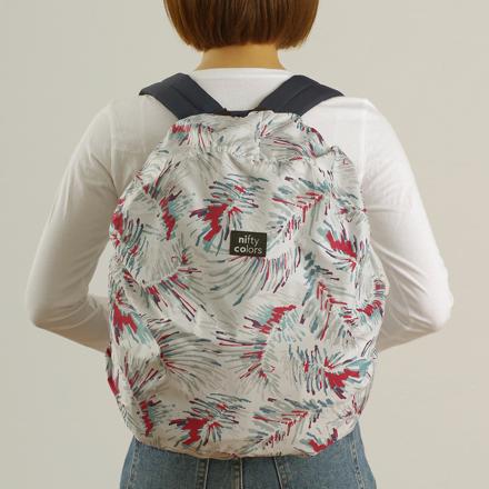 ニフティカラーズ 2way バックパック＆バスケット レインカバー トロピカルグレー