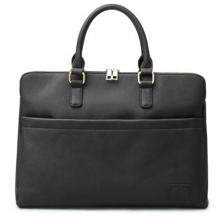 SYNTHETIC LEATHER BRIEFCASE BLACK-A