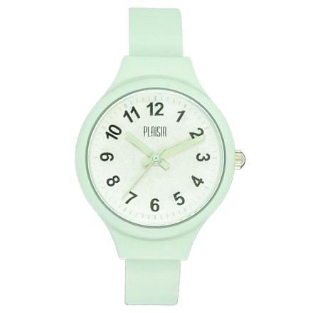 Plaisir プレジール NTK-302 ニッケルフリーシリコンウォッチ ミント