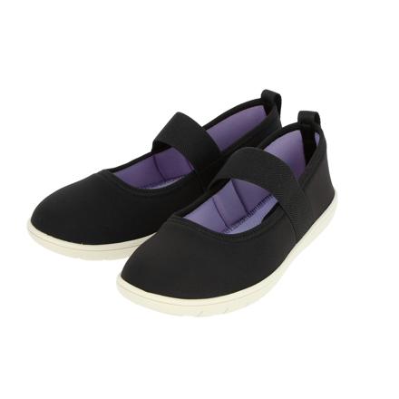 Pansy 2104 ストラップニットパンプス S(22.0cm-22.5cm) ブラック