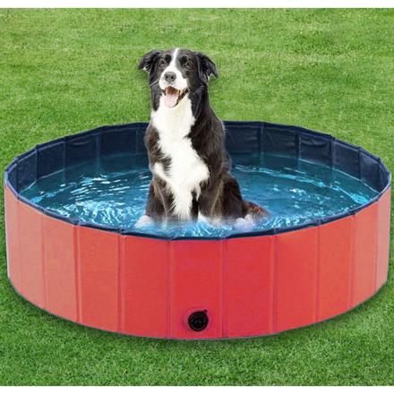 折り畳み ペットプール 160 petpool01 レッド