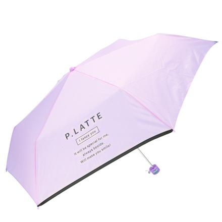PINK-latte ピンクラテ 折りたたみ傘 55cm ピンクラベンダー