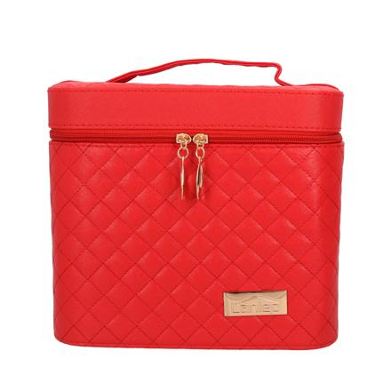 メイクボックス 鏡付き pmy8011 レッド